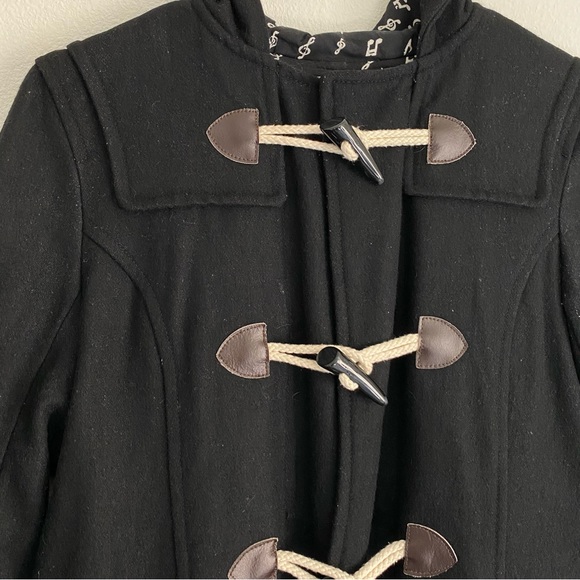 Jouetie Black Duffle Coat - Picture 4 of 6